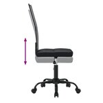 vidaXL Chaise de bureau noir tissu en maille