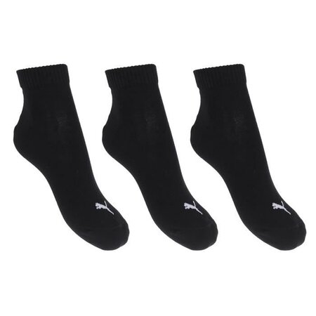 PUMA Chaussettes de tennis Quarter x3 - Mixte - Noir