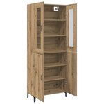 vidaXL Haut Armoire 2 Pièces chêne artisanal 69 5 x 34 x 180 cm