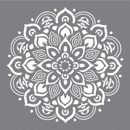 Pochoir Mandala 30 5 x 30 5cm