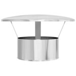 vidaXL Housse de pluie pour cheminée Argent 35 x 35 x 20 cm