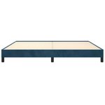 vidaXL Cadre de lit sans matelas bleu foncé 200x200 cm velours