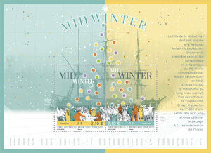 Bloc de 2 timbres TAAF - Midwinter