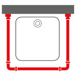 Sealskin Tringle de rideau de douche Blanc