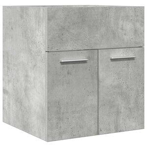 vidaXL Armoire de lavabo de salle de bain gris béton 41x38 5x46 cm