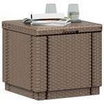 Keter Pouf de rangement Cube avec coussin Graphite