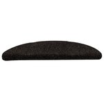 vidaXL Tapis autoadhésifs de marches 10Pièces Marron 56x17x3cm Aiguilleté