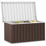 vidaXL Coffre de rangement de jardin Marron 129x67x65 cm