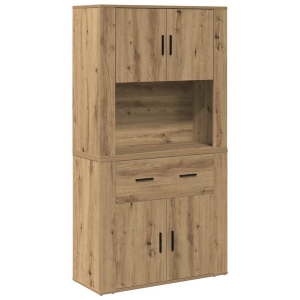 vidaXL Haut de Buffet avec tiroir chêne artisanal 80 x 33 x 150 cm