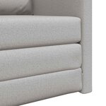 vidaXL Canapé-Lit 60cm Gris nuage tissu