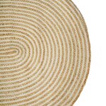 vidaXL Tapis Naturel et Blanc 100 x 152 cm Jute