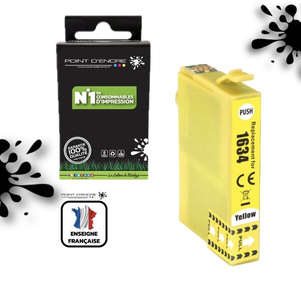 16XL - JAUNE - Stylo Plume - Grande capacité