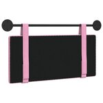 vidaXL Tête de lit suspendue Rose tissu