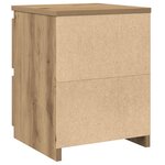 vidaXL Tables de chevet 2 Pièces chêne artisanal bois d'ingénierie