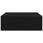 vidaXL Table basse Chêne noir 100 x 100 x 35 cm Bois d'ingénierie