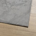 vidaXL Tapis IZA poils courts style scandinave gris 120x170 cm