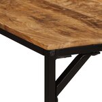 vidaXL Table à manger 200x100x75 cm bois de manguier massif brut