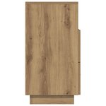 vidaXL Table de chevet avec 2 tiroirs chêne artisanal 36x36x68 cm