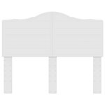 vidaXL Tête de lit Blanc Brillant 135 cm Bois d'ingénierie