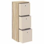 vidaXL Buffet avec tiroir Chêne Sonoma 35 x 32 x 99 5 cm