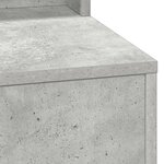 Table de maquillage vidaXL avec lumières LED en gris béton 100x41x135 cm
