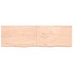 vidaXL Étagère murale 200x60x(2-6) cm bois de chêne massif non traité