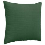 vidaXL Coussins de canapé 2 Pièces Vert foncé 50 x 50 cm