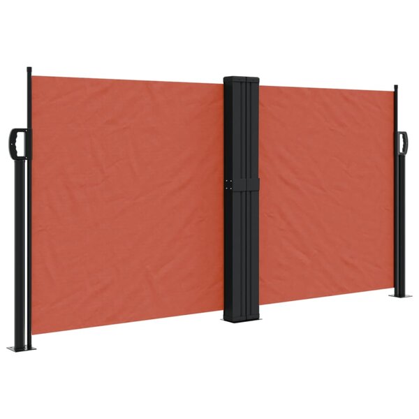 vidaXL Auvent latéral rétractable terre cuite 120x1200 cm