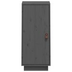 vidaXL Buffet Gris 34x40x75 cm Bois massif de pin