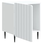 vidaXL Cabinet de chevet 2 Pièces Blanc 43 x 34 5 x 52 cm