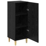vidaXL Buffet Chêne noir 34 5 x 34 x 90 cm Bois d'ingénierie