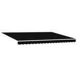 Store rétractable manuel vidaXL Noir 450x350 cm