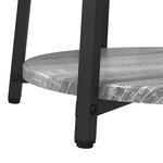 vidaXL Ensemble de tables d'appoint 2 Pièces Gris sonoma et Noir