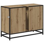 vidaXL Meuble de Lavabo de Salle de Bain avec tiroir chêne artisanal