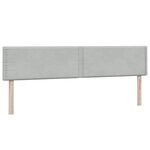 vidaXL Sommier à lattes de lit et matelas gris clair 180x210cm velours