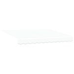 vidaXL Toile de rechange pour store banne 3 x 2 5 m Blanc Polyester