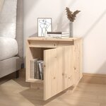 vidaXL Tables de chevet 2 Pièces 40x30x40 cm Bois de pin solide