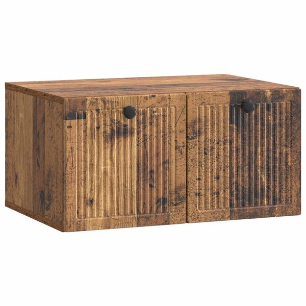 vidaXL Meuble TV mural Bois ancien 59 5 x 41 x 30 cm Bois d'ingénierie