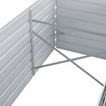 vidaXL Lit surélevé de jardin Acier galvanisé 320x80x77 cm Gris