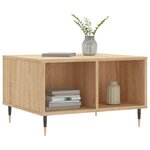 vidaXL Table basse Chêne sonoma 60x50x36 5 cm Bois d'ingénierie