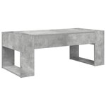 vidaXL Table basse Gris béton 110 x 50 x 41 cm Bois d'ingénierie