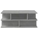 vidaXL Table basse gris béton 70x70x29 cm bois d'ingénierie