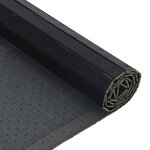 vidaXL Tapis rectangulaire noir 60x300 cm bambou