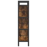 vidaXL Étagère Chêne fumé 75 x 30 x 123 5 cm Bois d'ingénierie
