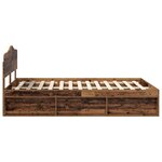 vidaXL Cadre de lit Bois ancien 160 x 200 cm Bois de pin massif