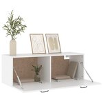 vidaXL Armoire murale Blanc 100x36 5x35 cm Bois d'ingénierie