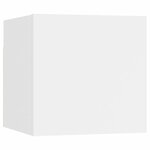 vidaXL Ensemble de meubles TV 8 Pièces Blanc Bois d'ingénierie