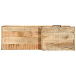 vidaXL Banc à Chaussures 110x35x50 cm Bois Massif Écorché Mangue