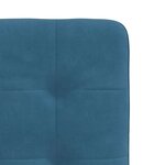 vidaXL Chaises à manger lot de 6 bleu velours