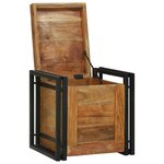 vidaXL Coffres de rangement 40 x 40 x 40 cm Bois d'acacia massif